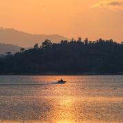 sunset boat