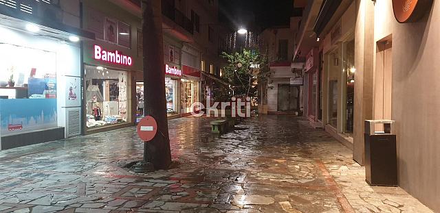 Άδειοι δρόμοι στο Ηράκλειο, 15 Δεκεμβρίου ...