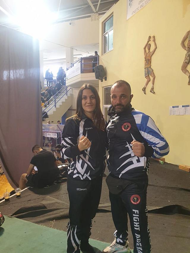 Ο Γιώργος Κουμιώτης με την Αθηνά Τσιμπλοστεφανάκη.