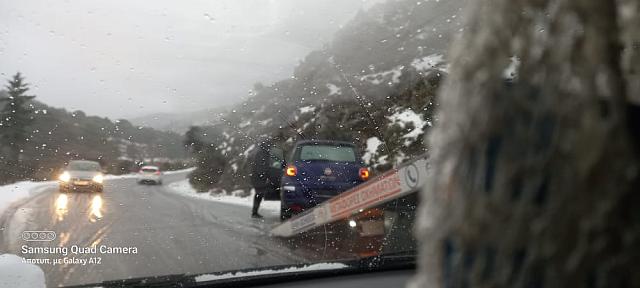 ανωγεια χιονια