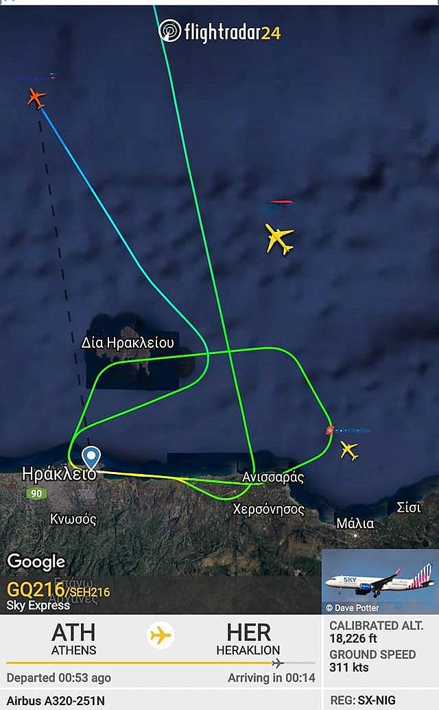 Ακόμα μία πτήση που δεν κατάφερε να προσγειωθεί στο Ηράκλειο.