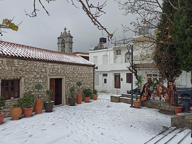 Χιόνια στ'Ανώγεια - (Φωτογραφία Αριστέα Άρια)