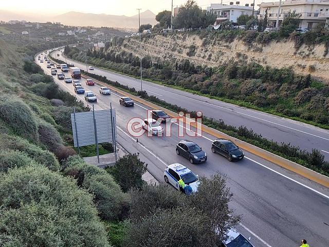 Το τροχαίο στον ΒΟΑΚ προκάλεσε κυκλοφοριακό πρόβλημα