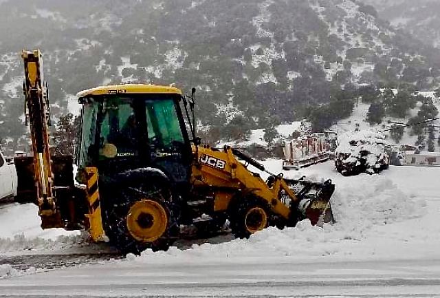 Κακοκαιρία μηχανήματα χιονι