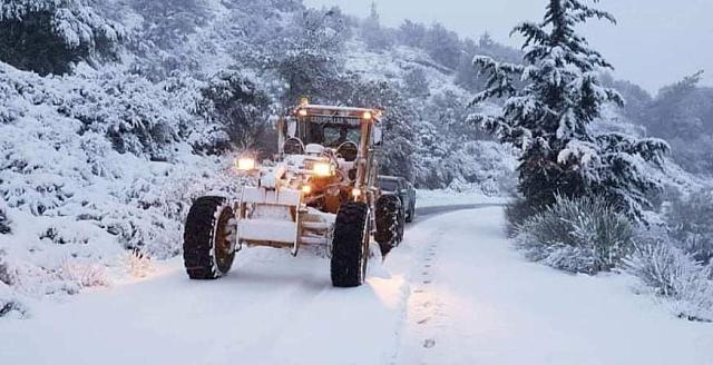 Κακοκαιρία χιόνια μηχάνημα