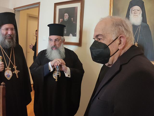 Ο Δήμαρχος Ηρακλείου Βασίλης Λαμπρινός στην ενθρόνιση του Μητροπολίτη Ρεθύμνης και Αυλοποτάμου