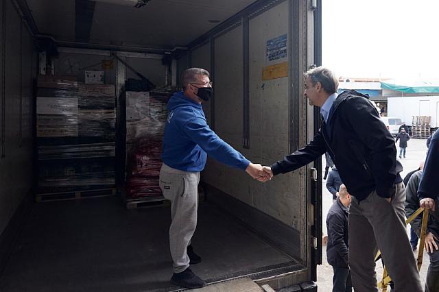 Ο πρωθυπουργός από την Λαχαναγορά Ρέντη 