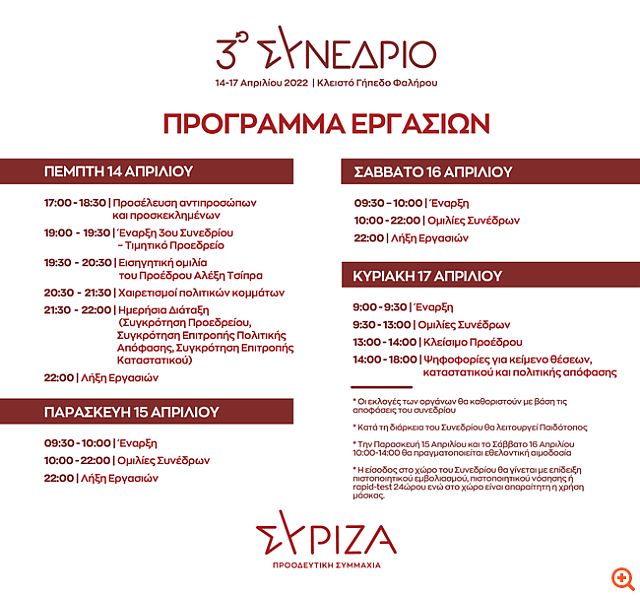 ΣΥΡΙΖΑ πρόγραμμα