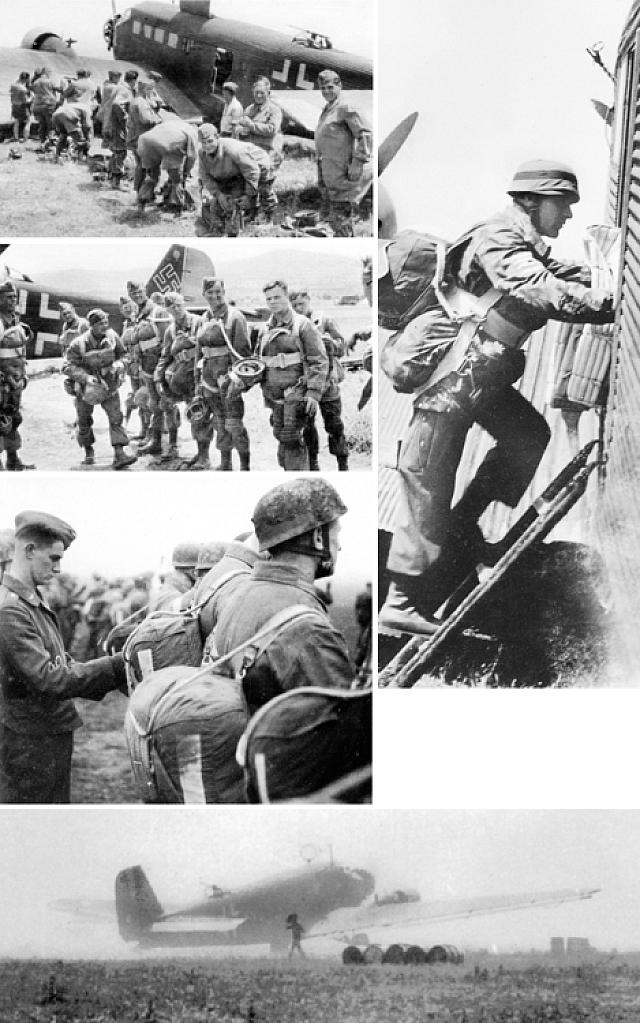 Η προετοιμασία των Γερμανών Αλεξιπτωτιστών για την πτώση στην Κρήτη.