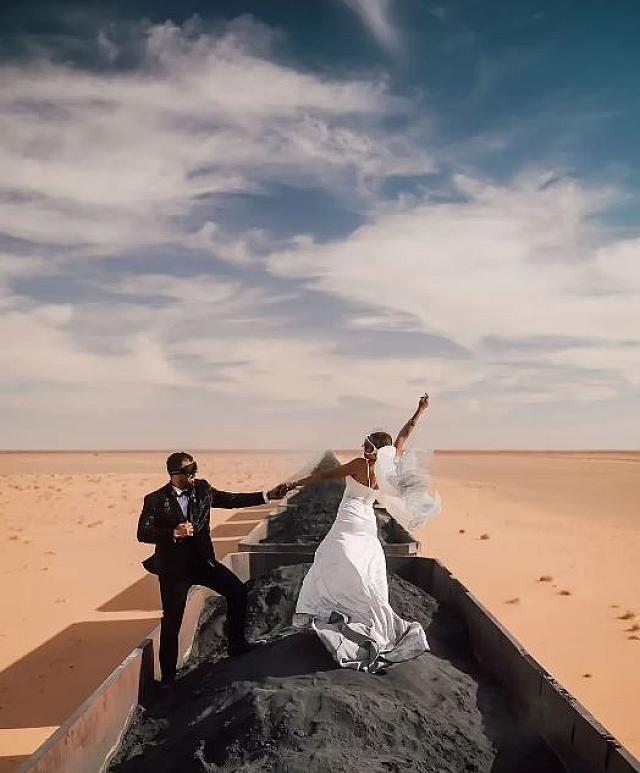 γάμος - τρένο 