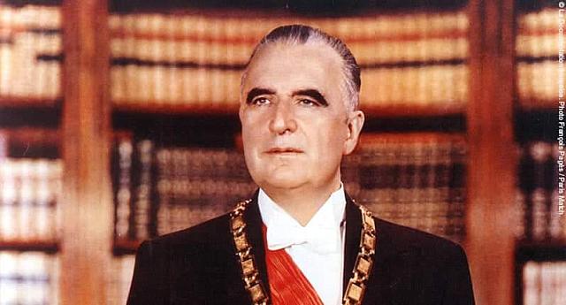 Ο Ζωρζ Πομπιντού που διαδέχθηκε τον Σαρλ ντε Γκωλ το 1969