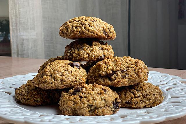 μπισκότα βρώμης με μπανάνα