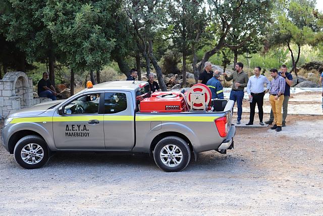 Ενισχύεται η πυρόσβεση στο Δήμο Μαλεβιζίου