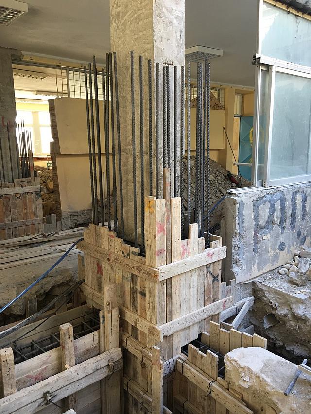 εργασίες αποκατάστασης στο Γυμνάσιο - Λύκειο Αγίας Βαρβάρας