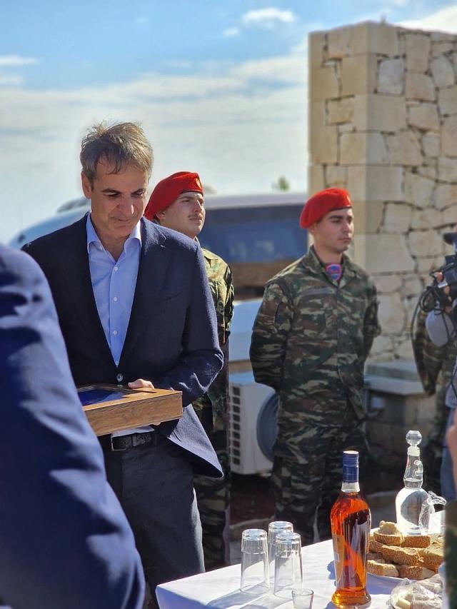 Ο Κυριάκος Μητσοτάκης στη Γαύδο