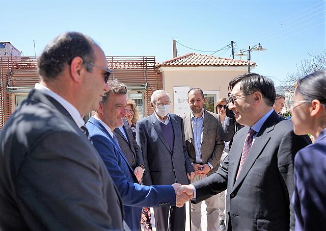 κινεζος υπουργος αρναουτάκης - μουσειο καζαντζάκη