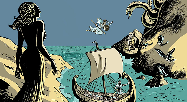 Η Οδύσσεια του Ομήρου, προσαρμοσμένη από τη Murielle Szac και εικονογραφημένη από τον Catel