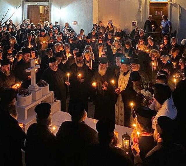 ρεθυμνης προδρομος - τρισαγιο στον ταφο ανθίμου
