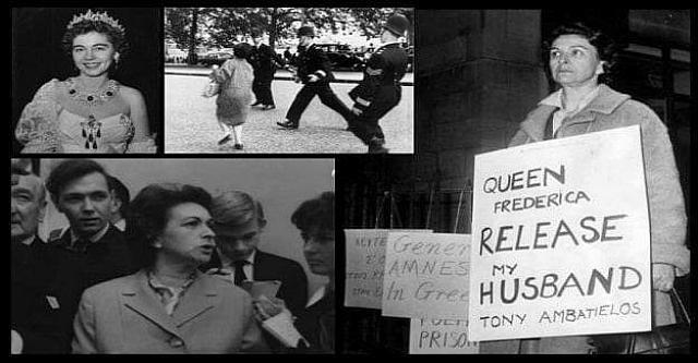 Σαν σήμερα το 1963, σοβαρά επεισόδια σε βάρος της Βασίλισσας Φρειδερίκης κατά την επίσκεψή της στο Λονδίνο με πρωταγωνίστρια την Μπέτυ Αμπατιέλου, η οποία την χαστούκισε