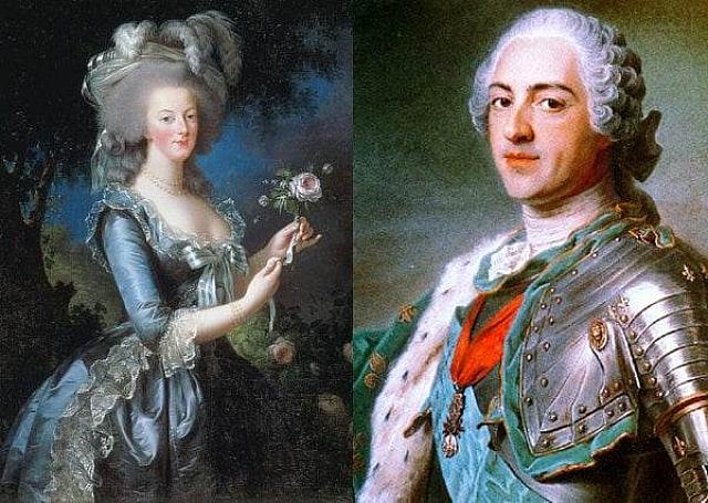 Ο Λουδοβίκος ΙΣΤ' και η Μαρία Αντουανέτα