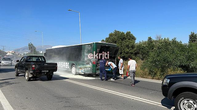 Φωτια σε λεωφορειο