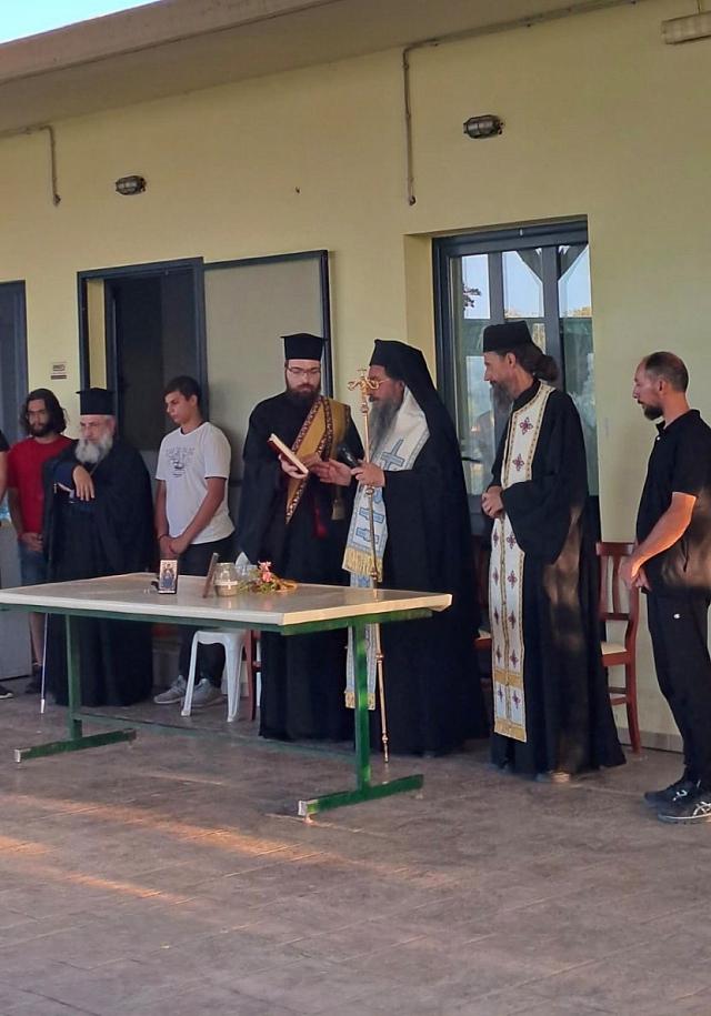 Αγιασμός στις Κατασκηνώσεις της Ιεράς Αρχιεπισκοπής Κρήτης