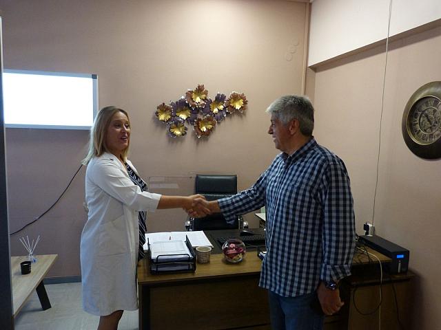 Επίσκεψη του υποψηφίου δημάρχου Γόρτυνας Αθ. Παπανικολάου στο Κέντρο Υγείας Αγίας Βαρβάρας