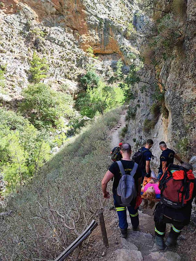 Τραυματισμός γυναίκας σε φαράγγι