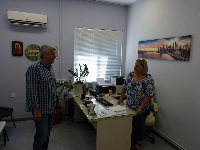 Επίσκεψη του υποψηφίου δημάρχου Γόρτυνας Αθ. Παπανικολάου στο Κέντρο Υγείας Αγίας Βαρβάρας