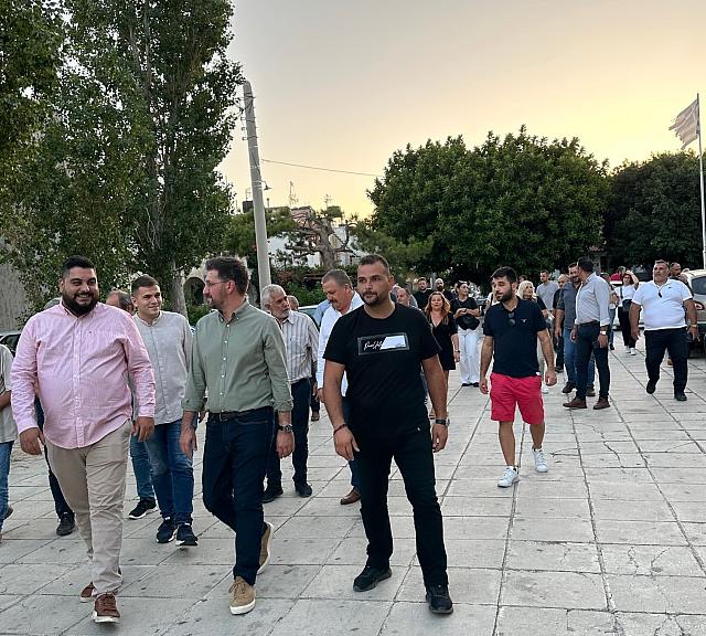 Ιδιαίτερα θερμή η υποδοχή των κατοίκων του Πολυδρόσου στο Μενέλαο Μποκέα