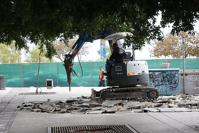 έργα στην Πλατεία Ελευθερίας