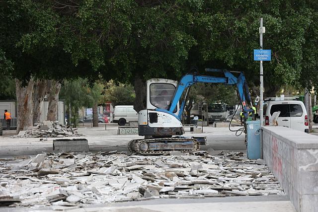 έργα στην Πλατεία Ελευθερίας