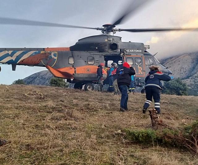 Λάρισα διάσωση κυνηγός