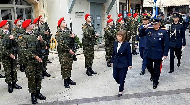 Στο Ρέθυμνο η Πρόεδρος της Δημοκρατίας 