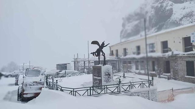 Σαμοθράκη χιόνι χώρα