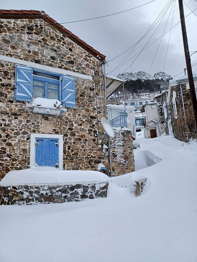 Σαμοθράκη χιόνια