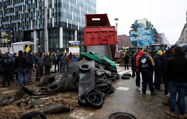 Βρυξέλλες αγρότες 1