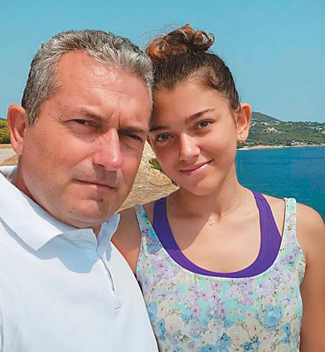 Κώστας Θωκταρίδης με κορη