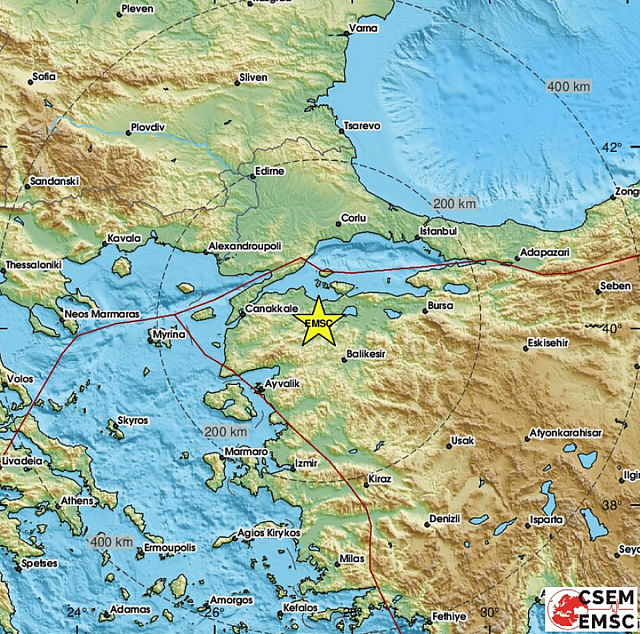 σεισμός Κωνσταντινούπολη