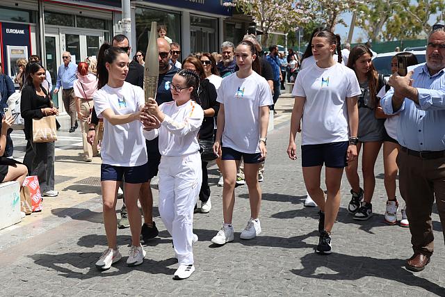ολυμπιακή φλόγα ηράκλειο