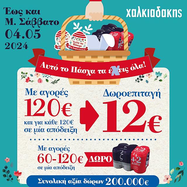 σούπερ μάρκετ χαλκιαδάκης πάσχα