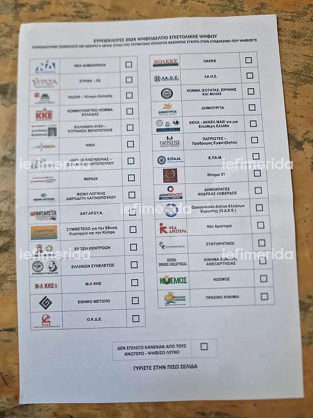 Επιστολική ψήφος