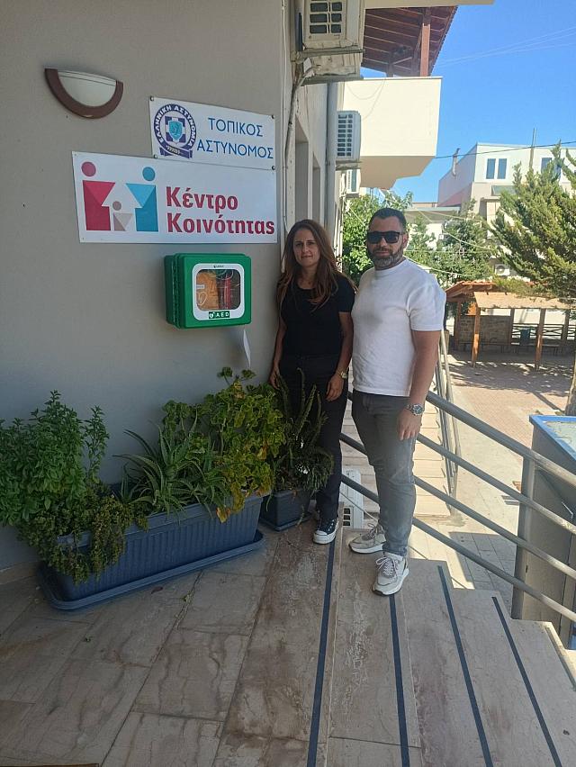 Τοποθέτηση απινιδωτών σε κεντρικά σημεία του Δήμου Γόρτυνας