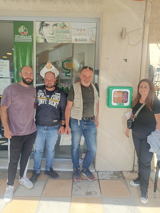 Τοποθέτηση απινιδωτών σε κεντρικά σημεία του Δήμου Γόρτυνας