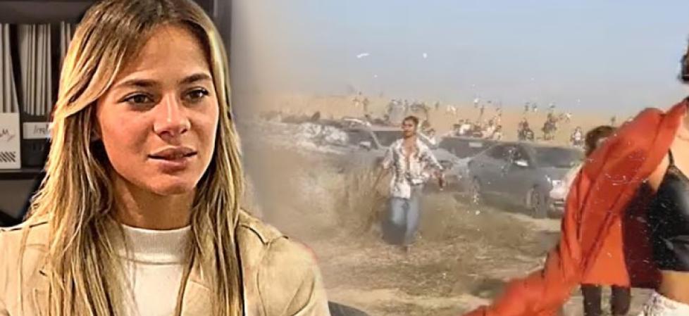 Κοπέλα κόκκινο σάλι