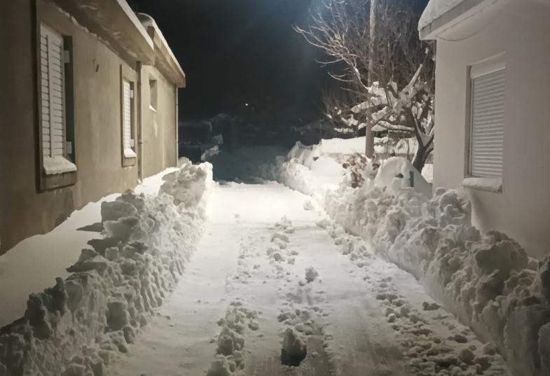 χιόνια στο Οροπέδιο Λασιθίου