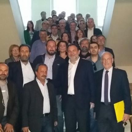 Κατέθεσε το ψηφοδέλτιό του συνδυασμού του "Ανοιχτοί Ορίζοντες" στο Πρωτοδικείο ο Γιάννης Κουράκης