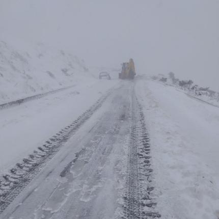 δρόμος με χιόνια - Κρήτη