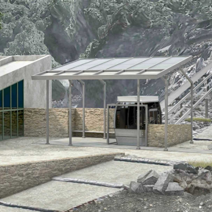 Ανελκυστήρας πλαγιάς στο Δικταίον Άντρο του Οροπεδίου Λασιθίου