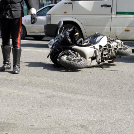τροχαίο ατύχημα με μηχανή